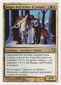 Juniper Order Ranger (Italian) - "Ranger dell'Ordine di Juniper", Magic Encyclopedia 2005 (Salvat/Hachette)