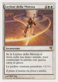 Leyline of the Meek (Italian) - "Leyline della Mitezza", Magic Encyclopedia 2005 (Salvat/Hachette)