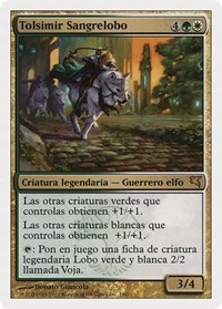 Tolsimir Wolfblood (Spanish) - "Tolsimir Sangrelobo", Magic Encyclopedia 2005 (Salvat/Hachette)