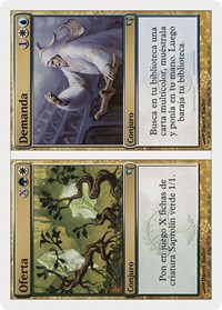 Supply // Demand (Spanish) - "Oferta // Demanda" (J28), Magic Encyclopedia 2005 (Salvat/Hachette)