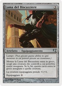 Grifter's Blade (Italian) - "Lama del Biscazziere" (L27), Magic Encyclopedia 2005 (Salvat/Hachette)