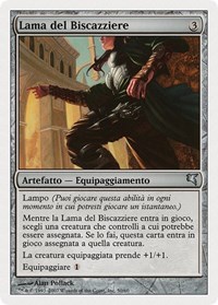 Grifter's Blade (Italian) - "Lama del Biscazziere" (L50), Magic Encyclopedia 2005 (Salvat/Hachette)