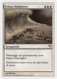 Saltblast (Italian) - "Folata Salmastra" (L28), Magic Encyclopedia 2005 (Salvat/Hachette)