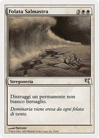Saltblast (Italian) - "Folata Salmastra" (L53), Magic Encyclopedia 2005 (Salvat/Hachette)