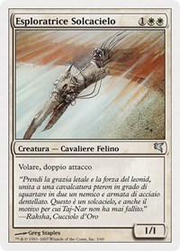 Skyhunter Skirmisher (Italian) - "Esploratrice Solcacielo" (L3), Magic Encyclopedia 2005 (Salvat/Hachette)