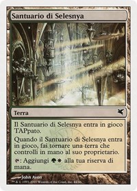 Selesnya Sanctuary (Italian) - "Santuario di Selesnya" (L44), Magic Encyclopedia 2005 (Salvat/Hachette)