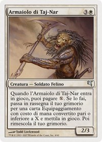 Taj-Nar Swordsmith (Italian) - "Armaiolo di Taj-Nar", Magic Encyclopedia 2005 (Salvat/Hachette)