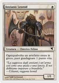 Leonin Elder (Italian) - "Anziano Leonid", Magic Encyclopedia 2005 (Salvat/Hachette)