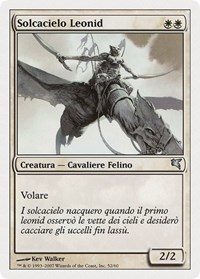 Leonin Skyhunter (Italian) - "Solcacielo Leonid", Magic Encyclopedia 2005 (Salvat/Hachette)