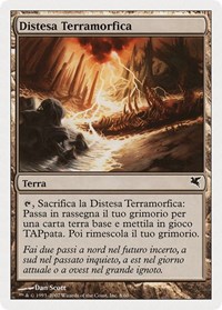 Terramorphic Expanse (Italian) - "Distesa Terramorfica" (L8), Magic Encyclopedia 2005 (Salvat/Hachette)