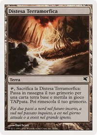 Terramorphic Expanse (Italian) - "Distesa Terramorfica" (L34), Magic Encyclopedia 2005 (Salvat/Hachette)