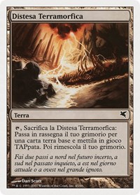 Terramorphic Expanse (Italian) - "Distesa Terramorfica" (L45), Magic Encyclopedia 2005 (Salvat/Hachette)