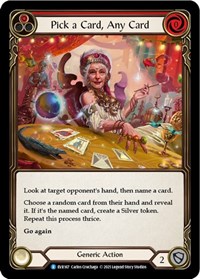 Pick a Card Any Card Red
