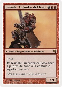 Kamahl, Pit Fighter (Spanish) - "Kamahl, luchador del foso", Magic Encyclopedia 2005 (Salvat/Hachette)