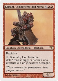 Kamahl, Pit Fighter (Italian) - "Kamahl, Combattente dell'Arena", Magic Encyclopedia 2005 (Salvat/Hachette)
