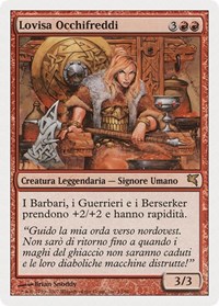 Lovisa Coldeyes (Italian) - "Lovisa Occhifreddi", Magic Encyclopedia 2005 (Salvat/Hachette)