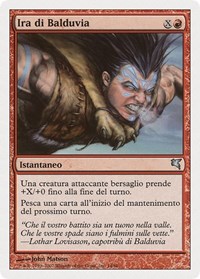 Balduvian Rage (Italian) - "Ira di Balduvia" (I14), Magic Encyclopedia 2005 (Salvat/Hachette)