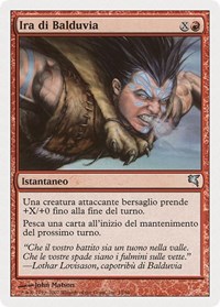 Balduvian Rage (Italian) - "Ira di Balduvia" (I15), Magic Encyclopedia 2005 (Salvat/Hachette)