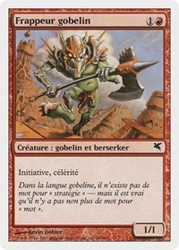 Goblin Striker (French) - "Frappeur gobelin", Magic Encyclopedia 2005 (Salvat/Hachette)