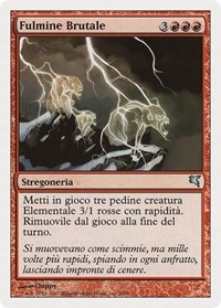 Feral Lightning (Italian) - "Fulmine Brutale" (I2), Magic Encyclopedia 2005 (Salvat/Hachette)