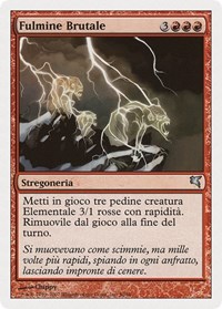 Feral Lightning (Italian) - "Fulmine Brutale" (I50), Magic Encyclopedia 2005 (Salvat/Hachette)