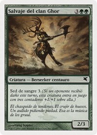 Skarrg, the Rage Pits (Spanish) - "Salvaje del clan Ghor" (I29), Magic Encyclopedia 2005 (Salvat/Hachette)