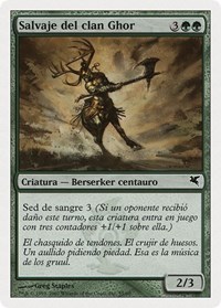 Skarrg, the Rage Pits (Spanish) - "Salvaje del clan Ghor" (I55), Magic Encyclopedia 2005 (Salvat/Hachette)