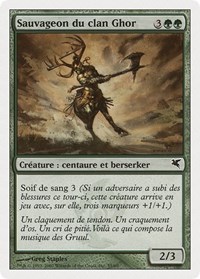 Skarrg, the Rage Pits (French) - "Sauvageon du clan Ghor" (I55), Magic Encyclopedia 2005 (Salvat/Hachette)