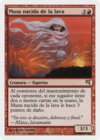 Lavaborn Muse (Spanish) - "Musa nacida de la lava", Magic Encyclopedia 2005 (Salvat/Hachette)