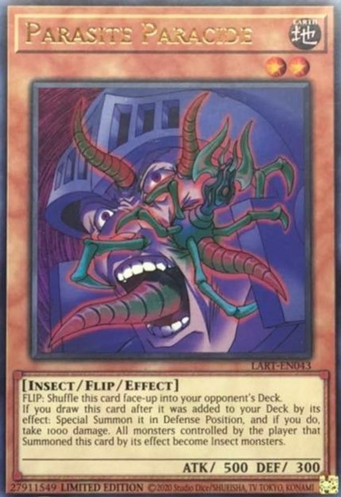 Parasite Paracide, Limited, front