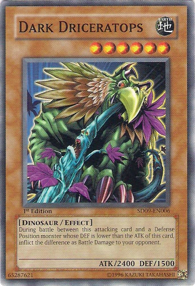 Dark Driceratops, 1st-edition, front