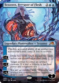Tezzeret, Betrayer of Flesh (Borderless), Kamigawa: Neon Dynasty