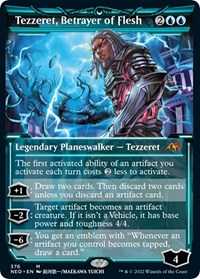 Tezzeret, Betrayer of Flesh (Showcase), Kamigawa: Neon Dynasty