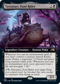 Tatsunari, Toad Rider (Extended Art), Kamigawa: Neon Dynasty