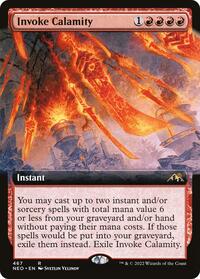 Invoke Calamity (Extended Art), Kamigawa: Neon Dynasty