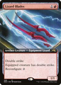 Lizard Blades (Extended Art), Kamigawa: Neon Dynasty