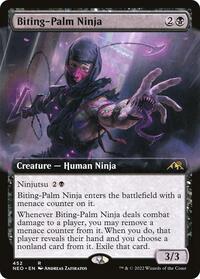 Biting-Palm Ninja (Extended Art), Kamigawa: Neon Dynasty