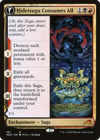 Hidetsugu Consumes All (Showcase), Kamigawa: Neon Dynasty