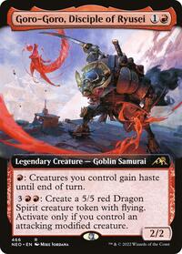 Goro-Goro, Disciple of Ryusei (Extended Art), Kamigawa: Neon Dynasty