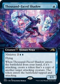 Thousand-Faced Shadow (Extended Art), Kamigawa: Neon Dynasty
