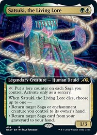 Satsuki, the Living Lore (Extended Art), Kamigawa: Neon Dynasty