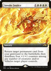 Invoke Justice (Extended Art), Kamigawa: Neon Dynasty
