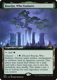 Boseiju, Who Endures (Extended Art), Kamigawa: Neon Dynasty