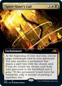 Spirit-Sister's Call (Extended Art), Kamigawa: Neon Dynasty