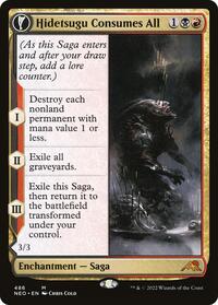 Hidetsugu Consumes All (Extended Art), Kamigawa: Neon Dynasty