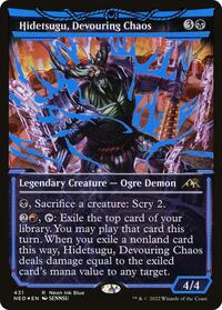 Hidetsugu, Devouring Chaos (Neon Blue), Kamigawa: Neon Dynasty