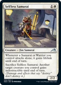 Selfless Samurai, Kamigawa: Neon Dynasty