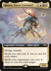 Hinata, Dawn-Crowned (Extended Art), Kamigawa: Neon Dynasty