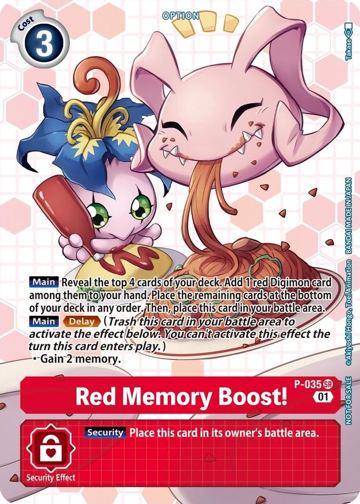 Red Memory Boost! - P-035 (Next Adventure Box Promotion Pack), Foil, front