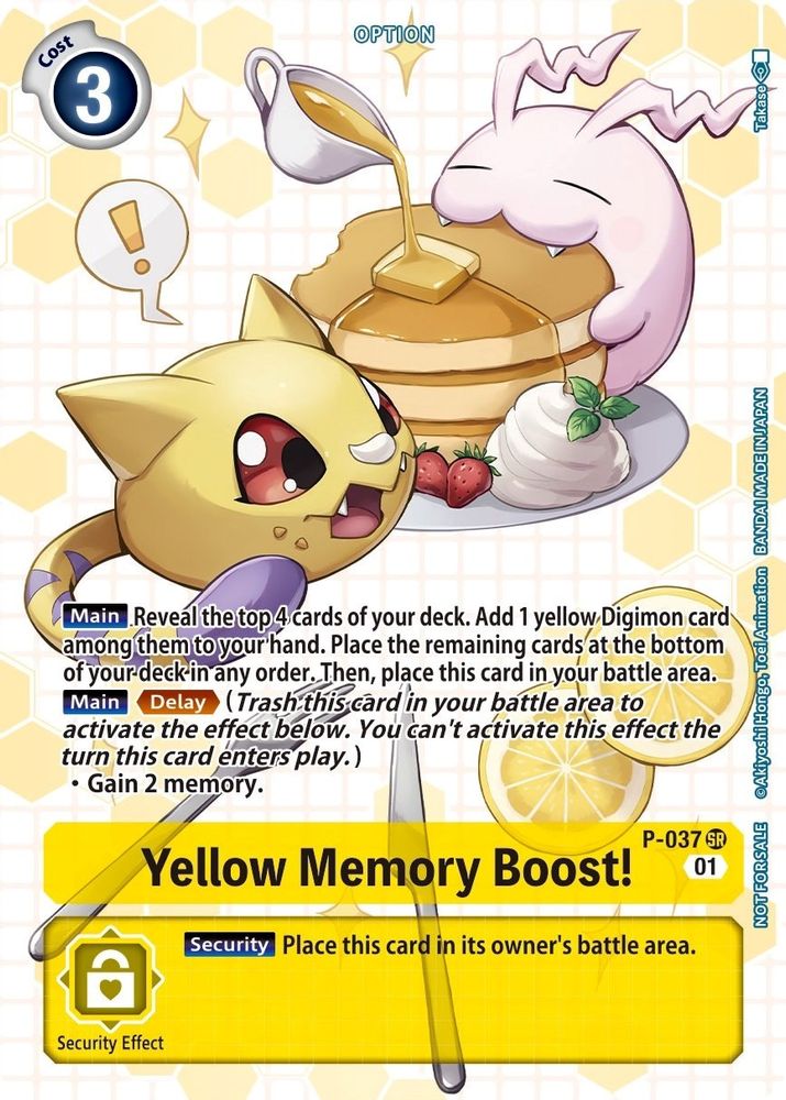 Yellow Memory Boost! - P-037 (Next Adventure Box Promotion Pack), Foil, front